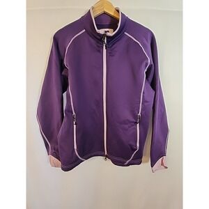 Peter Millar Element Purple Full Zip Warmth Jacket Track Jacket Athletic Women L